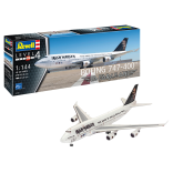 KIT PARA MONTAR REVELL AVIÃO COMERCIAL BOEING 747-400 IRON MAIDEN "ED FORCE ONE" 1/144 85 PEÇAS REV 03780